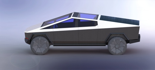 特斯拉汽车模型-皮卡cybertruck缩略图